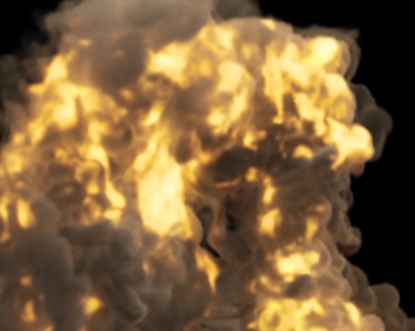 In-game VFX of smoke by Rocksalt game artist